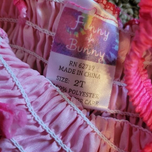 Baby girl toddler beachy floral flower summer vacation travel pink purple dress - Picture 2 of 2